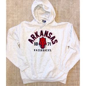 University of Arkansas Razorbacks Hoodie Sweatshirt. Unisex Size Medium.